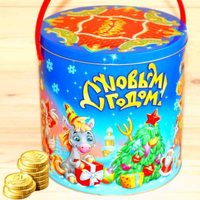 Недорогой детский новогодний подарок 1000 грамм в Новоиваноском